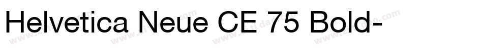 Helvetica Neue CE 75 Bold字体转换